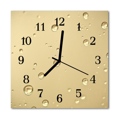 Tulup Glass Wall Clock Kitchen Clocks 30x30 cm Pears Green