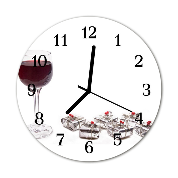 Glass Kitchen Clock Wine glass kitchen multi-coloured