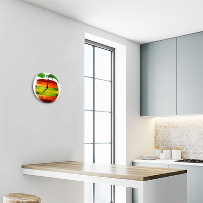 Glass Kitchen Clock Apple kitchen multi-coloured