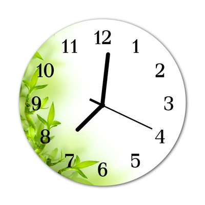 Glass Kitchen Clock Nature nature green