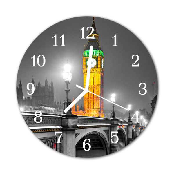 Glass Kitchen Clock Big Ben Big Ben Grey