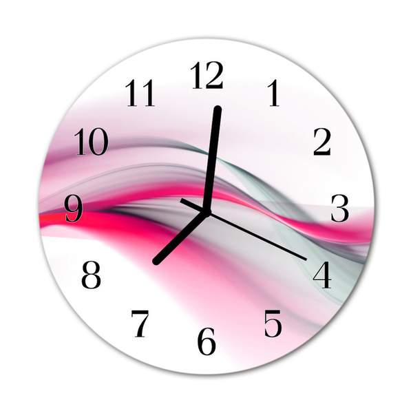 Glass Kitchen Clock Abstract art multi-coloured