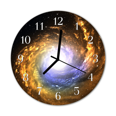 Glass Kitchen Clock Cosmos Cosmos Multi-Coloured