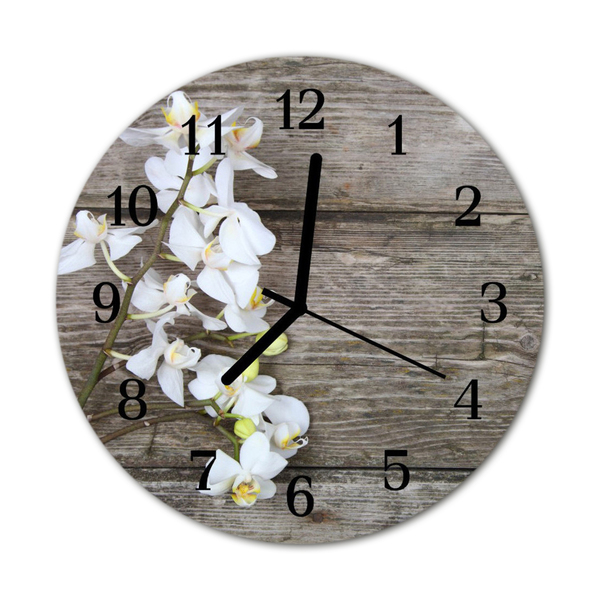 Glass Wall Clock Boards boards brown