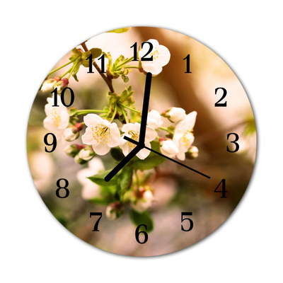 Glass Wall Clock Nature nature multi-coloured