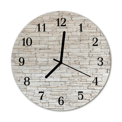 Glass Wall Clock Clinker architecture white