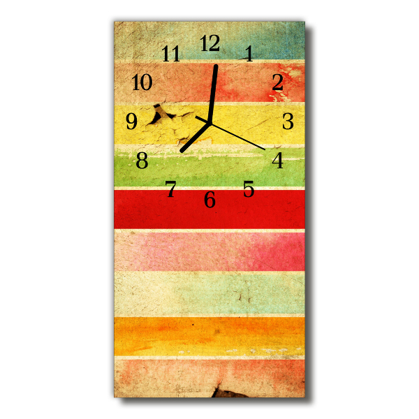 Glass Wall Clock Colorful wall