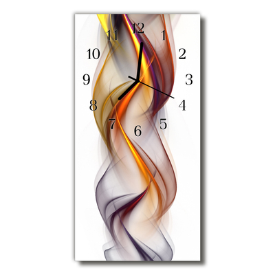 Glass Wall Clock Abstract