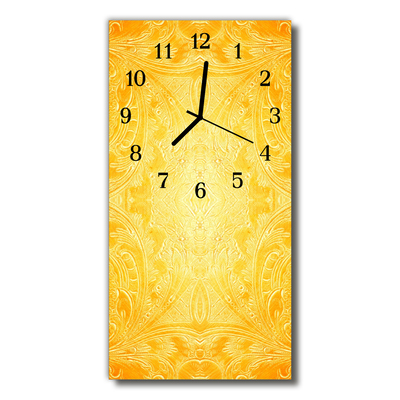 Glass Wall Clock Abstract