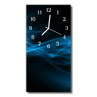 Glass Wall Clock Abstract