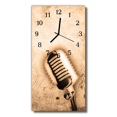 Glass Wall Clock Microphone