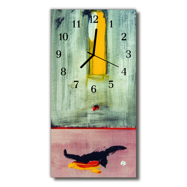 Glass Wall Clock Colorful pattern