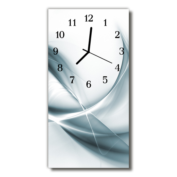 Glass Wall Clock Abstract