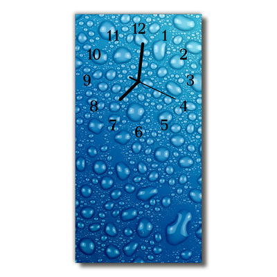 Glass Wall Clock Waterdrop