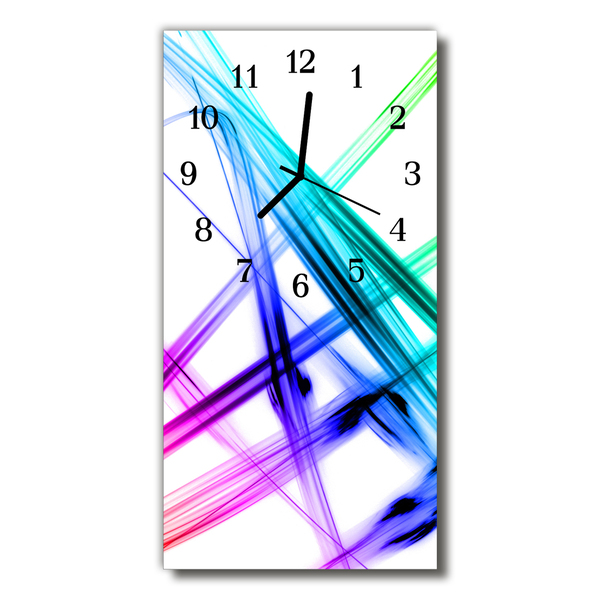 Glass Wall Clock Abstract