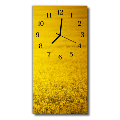 Glass Wall Clock Blumenfeld