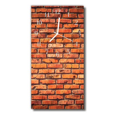 Glass Wall Clock Brick wall