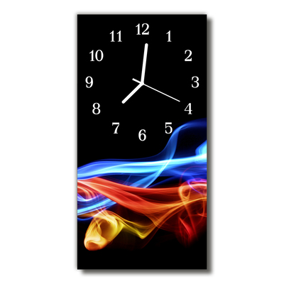 Glass Wall Clock Abstract