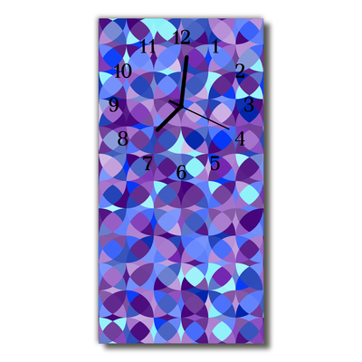 Glass Wall Clock Bikes