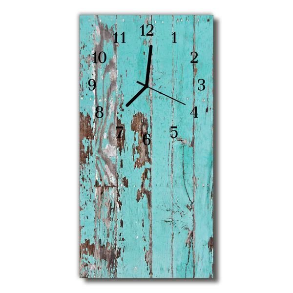 Glass Wall Clock Wooden wall