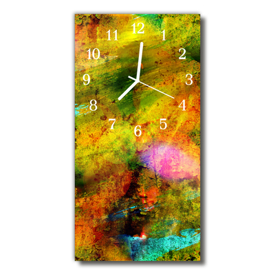 Glass Wall Clock Chaos