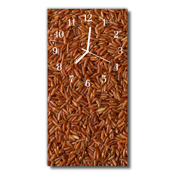 Glass Wall Clock Rice