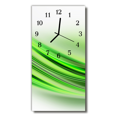 Glass Wall Clock Abstract