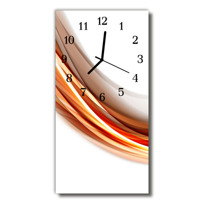 Glass Wall Clock Abstract