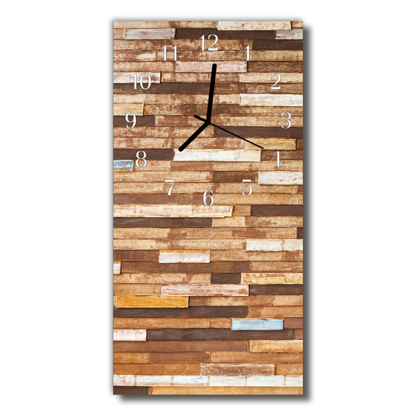 Glass Wall Clock building blocks