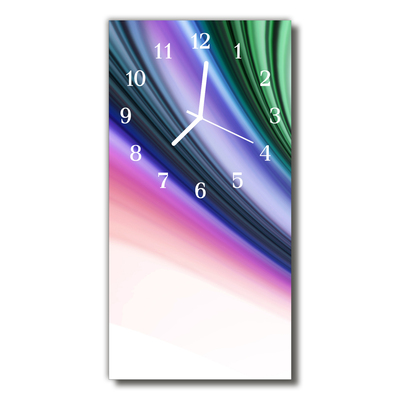 Glass Wall Clock Abstract