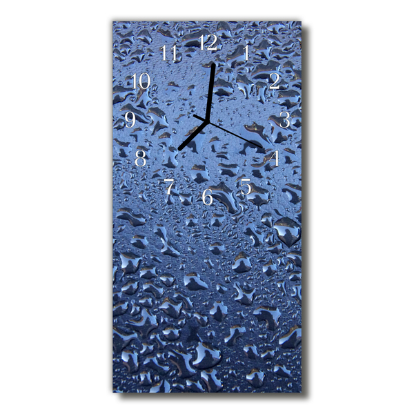 Glass Wall Clock wet glass