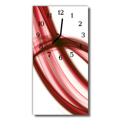 Glass Wall Clock Abstract