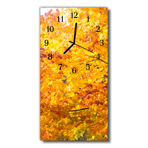 Glass Wall Clock Tree