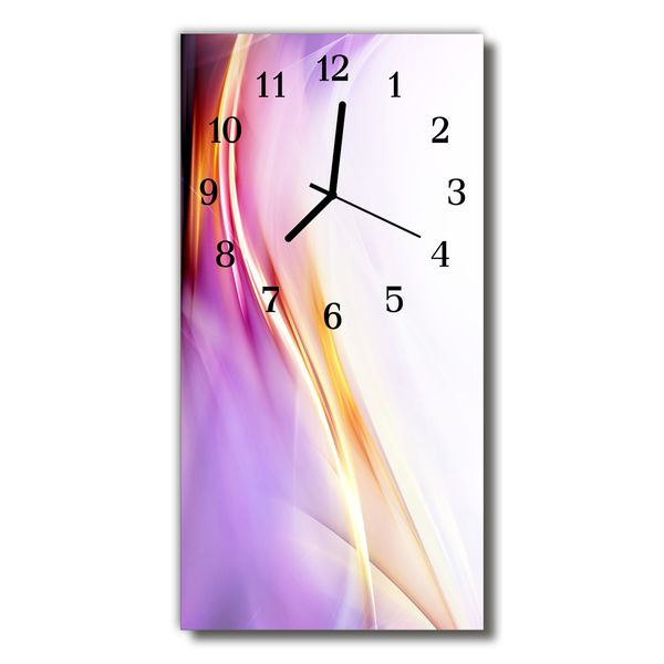 Glass Wall Clock Abstract