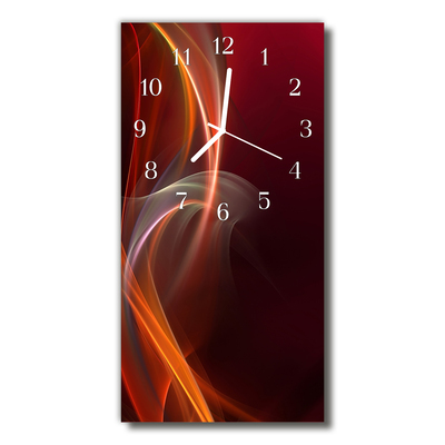 Glass Wall Clock Abstract