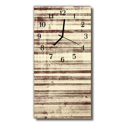 Glass Wall Clock Oilcloth