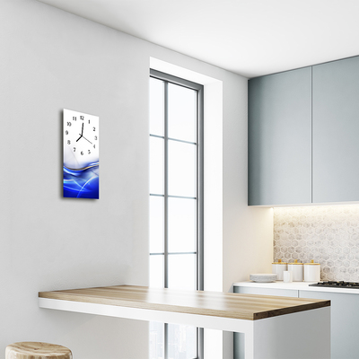 Glass Wall Clock Curve