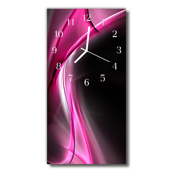 Glass Wall Clock Abstract