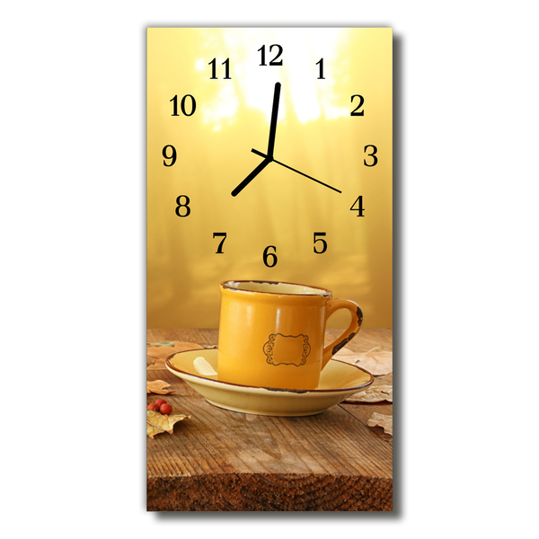 Glass Wall Clock Cup