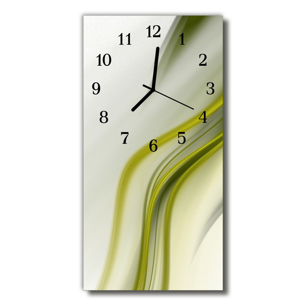 Glass Wall Clock Abstract