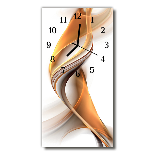 Glass Wall Clock Abstract