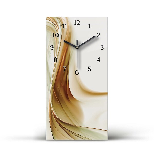 Glass Wall Clock Abstract