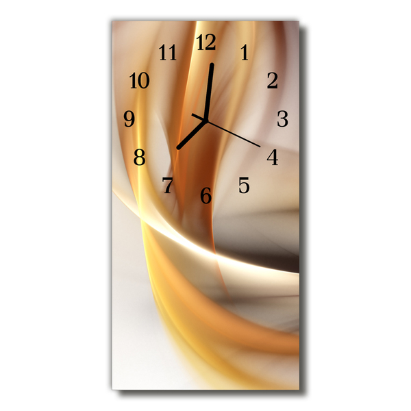 Glass Wall Clock Abstract