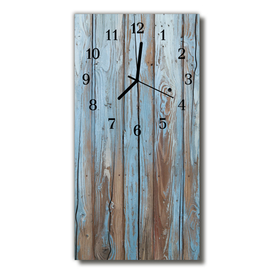 Glass Kitchen Clock Wood