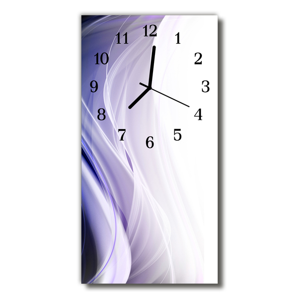 Glass Kitchen Clock Abstract