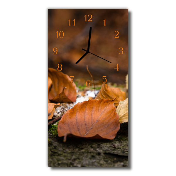 Glass Kitchen Clock autumn