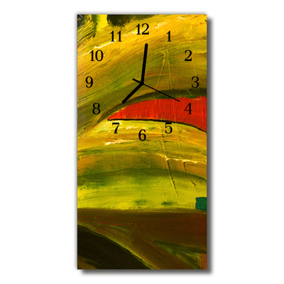 Glass Kitchen Clock Art