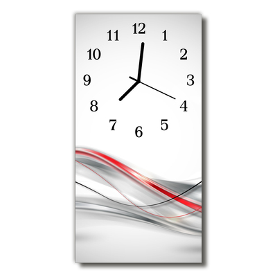 Glass Kitchen Clock Curve