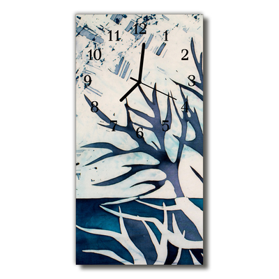 Glass Kitchen Clock Branches