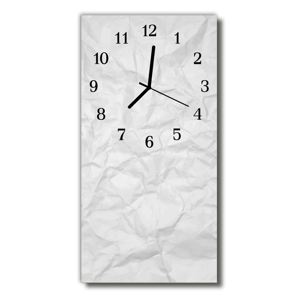 Glass Kitchen Clock Sheet of paper